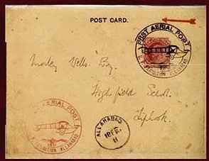 A Post Card on the First Airmail.